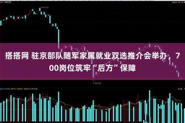 搭搭网 驻京部队随军家属就业双选推介会举办，700岗位筑牢“后方”保障